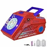 PANACARE Seifenblasenmaschine, Automatische Seifenblasenmaschine 10000+Blasen/Min mit Wiederaufladbare Akku|2*Seifenblasenlösung|Bunte Lichter, Tragbar Bubble Machine für Geburtstag, Party, Hochzeit