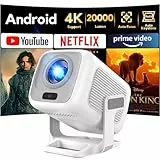 Mini Beamer, AKIYO O1 Beamer Klein Full HD 1080P Unterstützt mit 50% Zoom, 10000L Tragbarer Outdoor Projektor für iOS, Android, Beamer Heimkino Kompatibel mit Smartphone/HDMI/USB/TV Stick (mit Stativ)