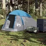 Kaloriko Kuppel-Campingzelt 1 Person Blau wasserdicht aus Polyester mit PU-Beschichtung 130x250x97 cm leichtes Trekkingzelt mit Eingang und Tragetasche für Outdoor Camping Wandern Reise