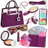 Own1one Meine erste Handtasche für Mädchen Kinder mit Rollenspiele Spielzeug,Spielzeugtelefon,Kleinkind-Geldbörse,Pädagogische Spielzeug Handtasche für 3 + Jahren mädchen Geschenk