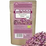 direct&friendly | Bio Rosenblütenblätter | farb-&duft-intensiv | 50g | Essbar | Tee | Backen | Wellness