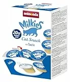 animonda Milkies Katzensnack mit Milch - Active (4 x 20 Cups á 15 g), portinierte Milch Katzensnacks für Erwachsene Katzen