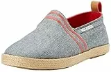 Tommy Hilfiger Herren Espadrilles Basic Tommy Flat Stoffschuhe, Blau (Desert Sky), 42