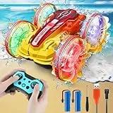 GLEEHAPY Ferngesteuertes Auto ab 4 5 6 7 8 9 10 Jahre, Amphibienfahrzeug Ferngesteuert RC Auto Ferngesteuert Outdoor Spielzeug Kinder für Jungen Mädchen ab 3-12 Jahre Weihnachten Geburtstags Geschenke