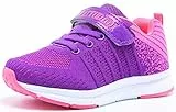 Mitudidi Unisex-Kinder Turnschuhe Mädchen Sportschuhe Leicht Atmungsaktiv Laufschuhe Outdoor Fitnessschuhe Sneaker Hallenschuhe für Pink Rosa 31EU