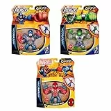 Heroes of GOO JIT Zu - Action Figure Marvel - Assortment of 3, Choose Between; Spiderman, Hulk, Captain America - Multicolor - Stretchable Toy Figure for Children 4+