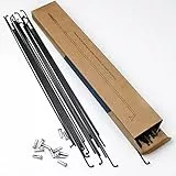 LUXU 36 Stück 14G J-gebogen Fahrrad-Stahlspeichen,Fahrradspeichen mit Messingnippeln,Mountainbike-Stahlspeichen,für MTB-Radspeichen,E-Bike,Downhill,Trekking,Citybikes(188 mm-Schwarz)