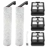 Rrochio Zubehör für Dreame H12 Dual, Ersatzteile für Dreame H12 Pro Nass-Trocken Staubsauger mit 2 Bürstenrolle und 3 Ersatzfilter Saugroboter Zubehörsets