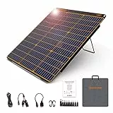 FlexSolar Solar Ladegerät, 60 W Solar Panel Portable mit USB-C 45 W QC 3.0 und DC Ausgang, IP67 wasserdicht und staubdicht, ETFE monokristalline Solar Panel für Outdoor, Camping, Handys und Laptops