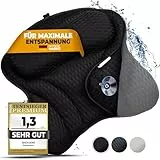 BadLiebe Badewannenkissen – [GEPRÜFTE QUALITÄT] - inkl. 6 extra starken Saugnäpfen – Badekissen mit ergonomischer Passform für Nacken und Rücken – hochwertiges Nackenkissen – [INKL. extra Tragetasche]