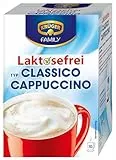 KRÜGER FAMILY Cappuccino Laktosefrei Classic, Getränkepulver mit löslichem Bohnen-Kaffee, koffeinhaltig, ohne Laktose, 150 g