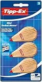 Tipp-Ex Mini Pocket Mouse Korrekturband 6 m x 5 mm – verschiedene Holzmotive, Packung à 3