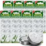GutAlkaLi 80 Stück AG10 LR1130 1.5V Alkaline Knopfzelle Batterien ohne Quecksilbe