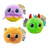 Craze BOUNZZ Funpack 3er Bundle Hüpfende Plüschtiere - Flauschige Kuscheltiere zum Spielen & Sammeln, Lustige Plush Toys für Kinder ab 3 Jahren, 6 Farbvarianten