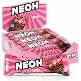 NEOH Low-Carb Keto Beeren-Schokoladenriegel – Ohne Zugesetzten Zucker, Voller Fruchtiger Beeren & Verführerischer Schokolade, Ein Leichter und Schuldloser Snack, 30g pro Riegel, Packung mit 12