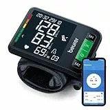 Beurer BC 87 Handgelenk-Blutdruckmessgerät mit App-Anbindung, klinisch validiert, XL-Display, Ruheindikator, Inflation-Technology, farbigem Risiko-Indikator und Arrhythmie-Erkennung