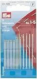 Prym 121296 Nähnadeln lang ST 1-5 silberfarbig, Silber