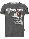 Jan Vanderstorm Herren T-Shirt Sölve dunkelgrau, 3XL (XXXL) - 64/66