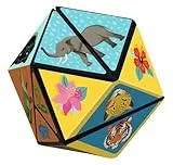 Moses. Magischer Puzzle-Würfel – Im Dschungel, faltbares Fidget Toy mit Tiermotiven, ab 5 Jahren, Knobelspiel, Adventskalender Geschenkidee für Kinder