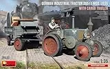 MiniArt 38033 1:35 Dt. In. Traktor D8511 m. Anhän. (1) - originalgetreue Nachbildung, Modellbau, Plastik Bausatz, LKW Bausatz, Auto Bausatz, Bausatz für Erwachsene, Unlackiert