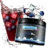 Gamers Only Gaming Booster Blue Nitro Blueberry [MIT KOFFEIN & ZERO ZUCKER ] 40 Portionen | Energy Drink Pulver | Erhöht die Konzentration & Reaktionen | 125MG Koffein & L-Tyrosin & Vitaminen