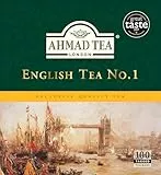 Ahmad Tea - English Tea No. 1 - Schwarztee-Mischung mit Bergamotte - Doppelkammer-Teebeutel mit Band mit 2g Tee pro Portion - 100 Teebeutel