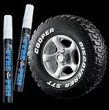 JIAHG 6 Stücke Auto Reifenmarkierungsstift, Weißer Reifenmarker, DIY Reifenstift, Rot Reifen Lackstifte, Blau Reifen Stift, Reifenfarbe Marker Pens für Auto Motorrad Reifen
