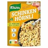 Knorr Hüttenschmaus Pastagericht Schinken Hörnli leckere Pasta fertig in 6 Minuten 2 Portionen