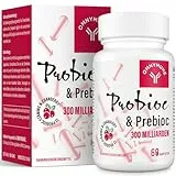 Probiotika für Frauen, Kulturen Komplex für Frauen Intimflora - mit 300 Mrd. KbE - 12 Bakterienstämme - mit Lactobacillus & Bifidobacterium - 60 Kapseln
