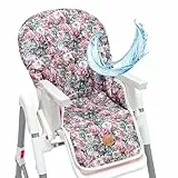 Sitzverkleinerer für Hochstuhl Baby Sitzkissen Stuhl - Kinder Sitzauflage für Ikea Peg Perego Kinderhochstuhl Chair Cover für Kinderstuhl Babystuhl und Hochstühle Blumen