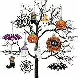 Valery Madelyn 12 Stücke Halloween Kugeln Ornamente, Freche Dekorative Bruchsichere Halloween Hängende Baumkugeln Anhänger