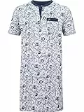 Jan Vanderstorm Herren Nachthemd Unni blau, 2XL (XXL) - 60/62