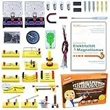 Teenii Elektrizität und Magnetismus Experimentierkasten für Kinder, STEM Wissenschaftsset mit Stromkreisen, Physik Lernspielzeug mit 50 Teilen, Experimente für Kinder ab 8 Jahren