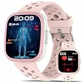 YYKY Smartwatch Damen mit blutdruckmessung Gesundheitsuhr EKG ΒΙυtzυcker/blutdruck Uhr 1.72' HRV/24h Herzfrequenz,SPO₂ Schlaf/Apnoe-Monitor Pulsuhr/Harnsäure/BMI/Bluetooth-Anrufe/SOS-Anruf/Wetter