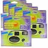 PHOTO PORST 5x 1A Einwegkamera/Hochzeitskamera/Partykamera Edition Spirit grün (27 Fotos, Blitz, 5-er Pack, 35mm, Automatik, Integrierter Blitz, Batterien inklusive)