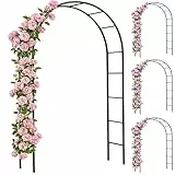 Gardebruk® Rosenbogen 4er Set Metall 240x140x37cm Stabil Wetterfest Garten Rankgitter Rankhilfe Rankbogen Metallbogen Gartenbogen