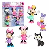 Just Play Disney Junior Minnie Mouse Minifiguren 5er-Pack, 4,3–6,9 cm große Sammelfiguren, Kinderspielzeug ab 3 Jahren