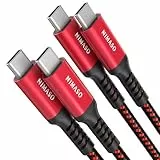 Nimaso USB C Kabel [2 Pack 2M],USB C zu USB C Ladekabel [20V/3A/60W],USB Typ C PD Kabel für Samsung Galaxy S23 S22 S21 S20,Note10,A80,Google Pixel 3a/4 XL,Pro 11 2021,MacBook Pro,iPad pro,iPhone 15