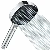 Cobbe Duschkopf Wassersparend Tanzendes Wasser Sparduschkopf, Regendusche Gross Duschkopf Druckerhöhend, Wassersparender Duschkopf(Duschkopf ohne Schlauch), Chrom