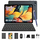 TABWEE T80 Android 15 Tablet mit Tastatur - 18GB RAM+128GB ROM (2TB TF), Tablet 10 Zoll, 6000mAh, 5MP+2MP, Gemini AI 3.1 Pro, 5G WiFi, GPS, Face ID (4 Jahre Garantie)