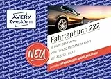 AVERY Zweckform 222 Softcover Fahrtenbuch PKW (Finanzamt anerkannt, DIN A6 quer 148x105mm, 112 Seiten|385 Fahrten, Deutschland & Österreich, Abgrenzung privater/geschäftlicher Fahrten) 1 Stück