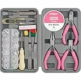 Hi-Spec Komplettes Schmuckherstellungs-Set für Erwachsene – Mit Fundstücken, Zangen & Drähten – Ideal für Armbänder, Ketten, Ohrringe & Charms (Hobby-Bastelset)