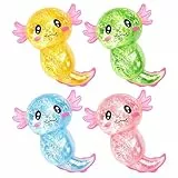 4 Stück, Salamannder Squeeze Spielzeug, Salamannder Squishy Toys, Squeeze Toy, Kiersceu Squishy Toy, Anti Stress Spielzeug, Fidget Toys, für Jugendliche Erwachsener