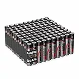 Ansmann Batterien AAA 100 Stück - Alkaline Micro Batterie ideal für Lichterkette, LED Taschenlampe, Spielzeug, Fernbedienung, Wetterstation, Radio, Nachtlicht, Uhr, Micro AAA