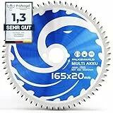 FALKENWALD® Sägeblatt 165 x 20 mm für Makita Tauchsäge (Multi-Material & Akku) - Hochwertiges Kreissägeblatt 165x20 mm aus Hartmetall - kompatibel mit Dewalt, Bosch, Makita SP6000