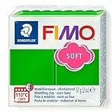 STAEDTLER 8020-53 - Fimo Soft Normalblock, Modelliermasse, 57 g, tropischgrün, 1 Packung