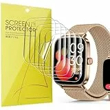 Blueshaweu Schutzfolie Kompatibel mit Fitpolo Smartwatch 1,85' IDW28, HD klar Flexible TPU Displayschutzfolie [6 Stück] Kompatibel für Fitpolo/AEAC/TOOBUR IDW28 Smartwatch (Transparenz)