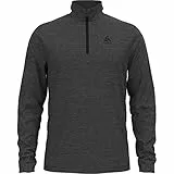 Odlo Fleecepullover Herren Roy I Midlayer mit Halbreißverschluss I Langarm Wandershirt Langarm Wandershirt mit 1/2Reißverschluss I Herren