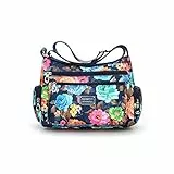 NOTAG Umhängetasche Damen Leicht Multi-Tasche Schultertasche Casual Wasserdicht Nylon Messenger Bag (CH)