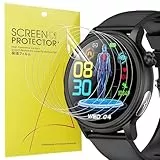 Blueshaweu Schutzfolie Kompatibel mit YYKY EKG Smartwatch 1,4“ ET470, HD klar Flexible TPU Displayschutzfolie [6 Stück] Kompatibel für YYKY ET470 Smartwatch (transparent)